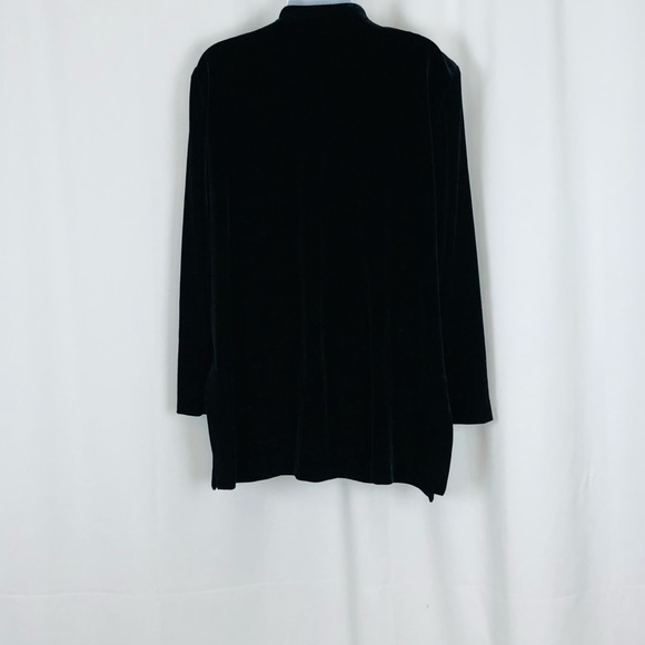 R&M Richards Velvet ‘gold’ hook closure long jacket 12P - Picture 6 of 16